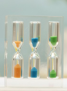 沙漏计时器1/2/3/4/5分钟 创意时间漏斗家居客厅装饰摆件生日礼物