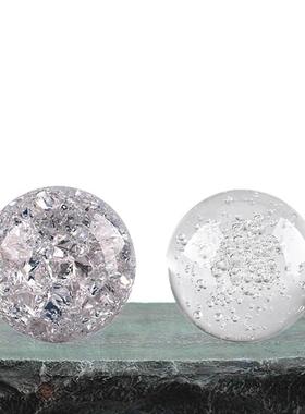 *石来运转摆件招财假山家里水晶球流水转动水流循环转运小喷泉景-