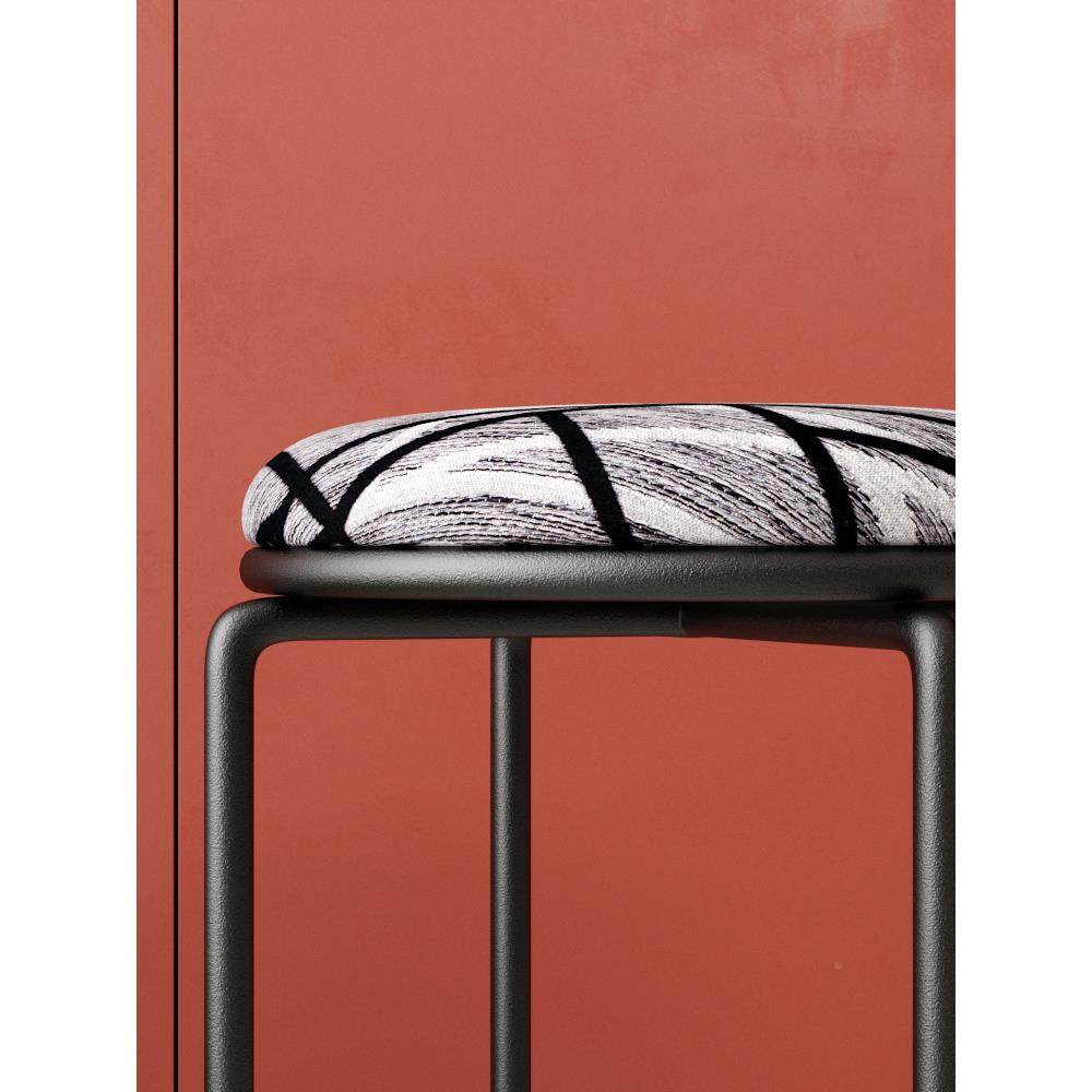 餐欧式皮333凳子家用绒布圆凳客厅沙发凳茶几凳圆钢筋桌凳磨砂形,淘宝优惠券,粉丝福利购,淘宝优惠卷