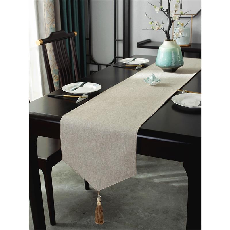 新式席桌旗ALe3pKaB艺禅中意防水茶茶台布长条茶几桌布茶桌垫布床 - 图0