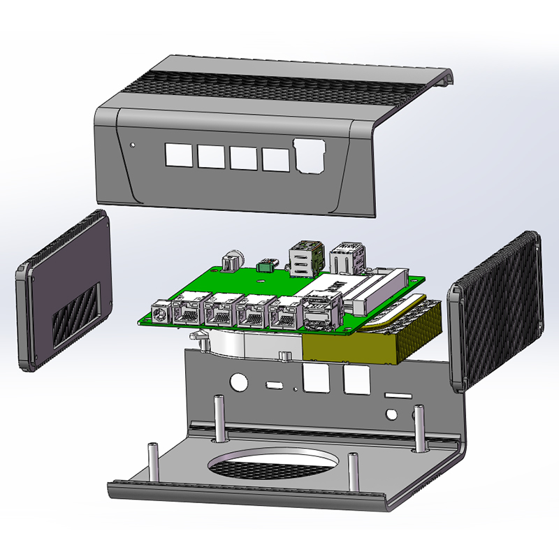 畅网AMD R5-5500U/5600U R7-5800U/5825U 双DDR4 双M.2 NVME  四网2.5G ESXI PVE IKUAI ISTOREOS迷你主机