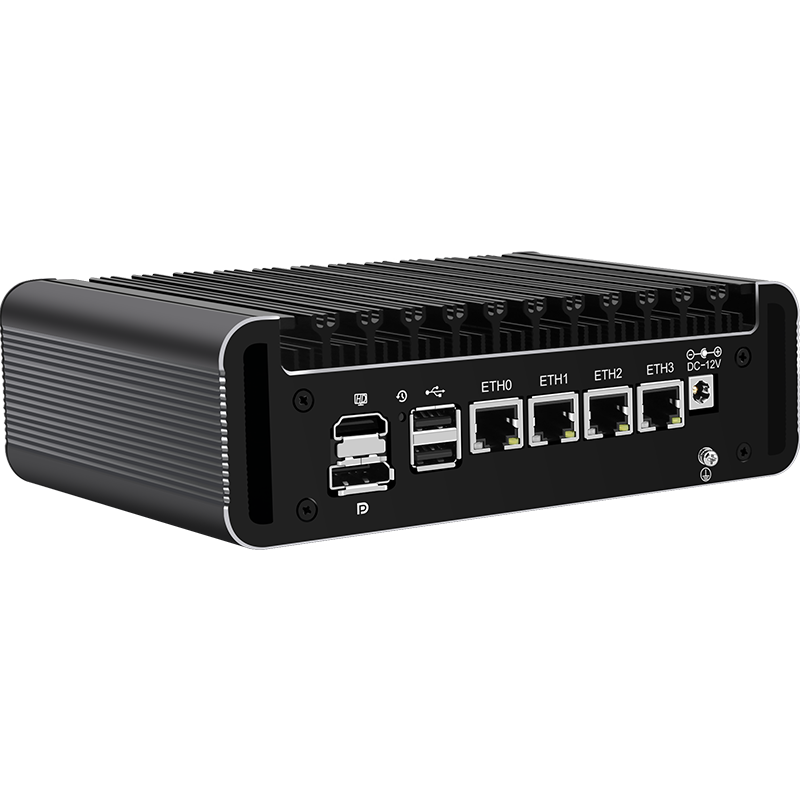 畅网J6412/J6413 四网2.5G 双DDR4 双M.2 NVME 双SATA 特色版多网口迷你主机