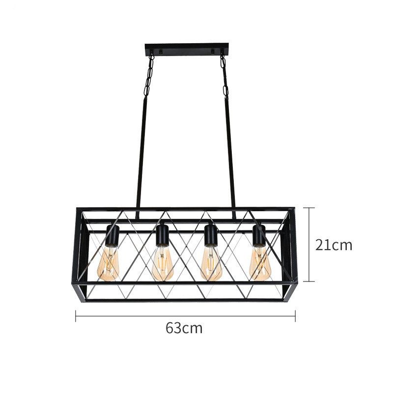 创意个性lot工业风铁黑长方形框铁艺餐厅过道色服905装店吧台f吊,淘宝优惠券,粉丝福利购,淘宝优惠卷