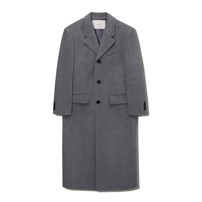 Dunst2025冬季新品中性风单排三粒扣山羊绒大衣外套UDCO4D121,淘宝优惠券,粉丝福利购,淘宝优惠卷