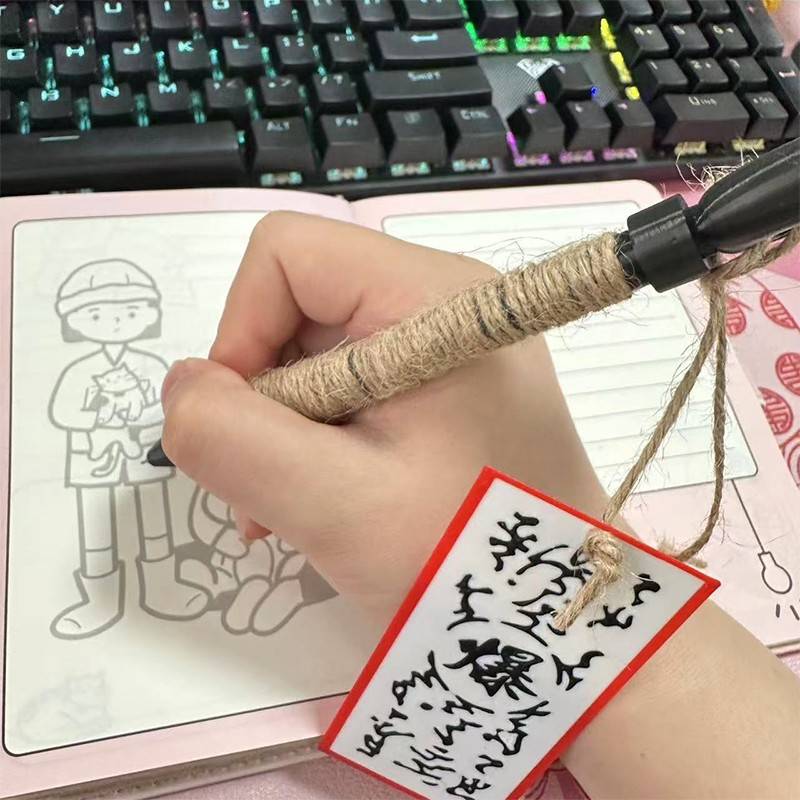 Naruto peripheral pen creative stationery diy gel pen anime if there is no shuriken shape to give gifts to friends