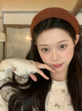 秋冬加厚毛线发箍 2026 新款女士防滑宽边头箍压发捆头饰发饰饰品