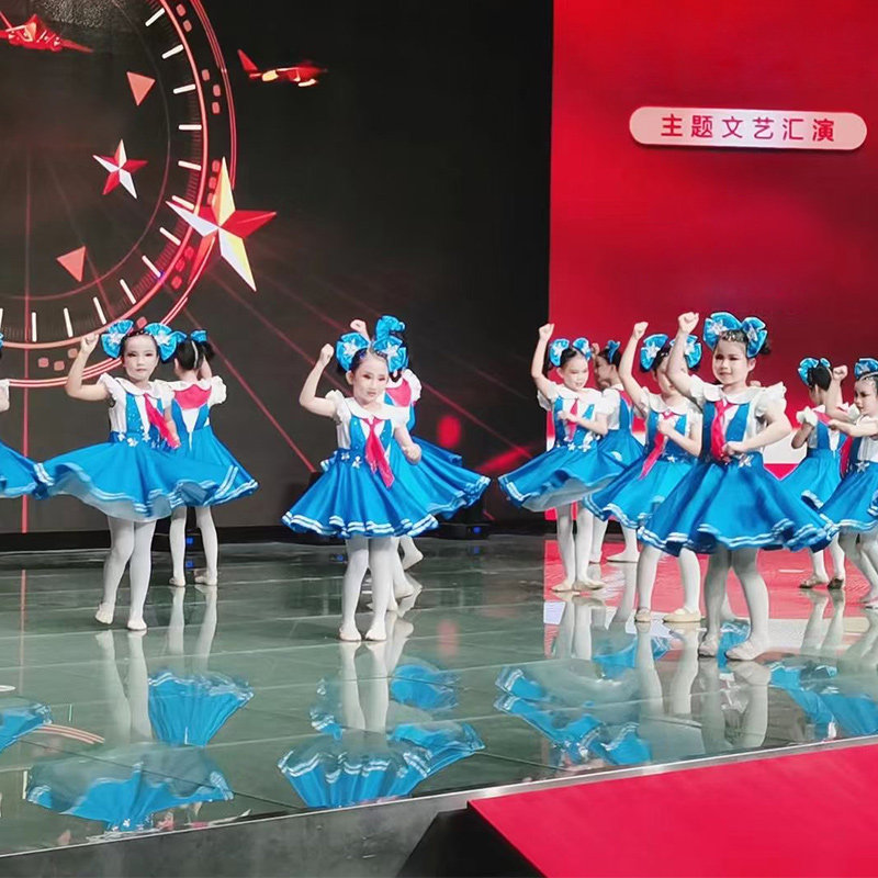 儿童演出服小学生合唱团红领巾舞台装元旦儿童大合唱表演服舞蹈服,淘宝优惠券,粉丝福利购,淘宝优惠卷