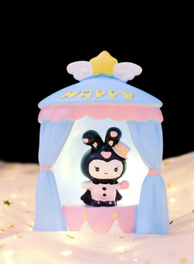 极速可爱库米米魔术帽卡通萌宠灯创意摆件卧室桌面氛围装饰小夜灯