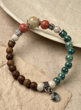 新中式复古文艺民族风陶瓷手链