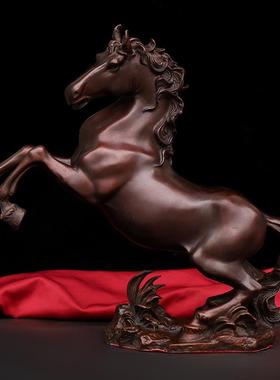 新款直销黄铜马摆件 跃马家居装饰品 马到成功办公室摆设公司开业