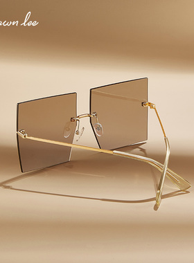 Shawnlee无框墨镜大框太阳镜