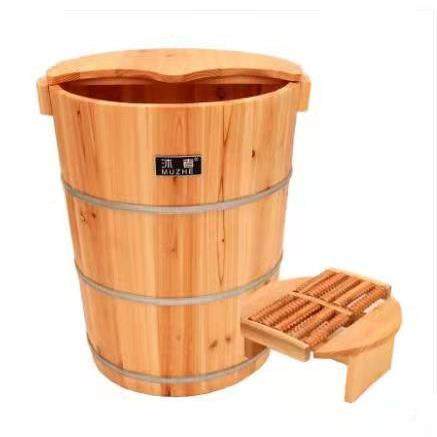 CM高杉4木泡脚木桶5洗蒸脚桶膝KXN盖下家用养生熏桶足疗木赵之孙 - 图3
