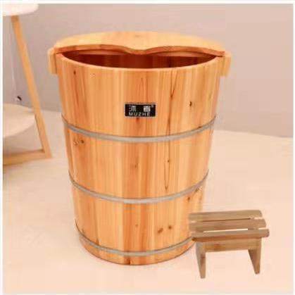 CM高杉4木泡脚木桶5洗蒸脚桶膝KXN盖下家用养生熏桶足疗木赵之孙 - 图2