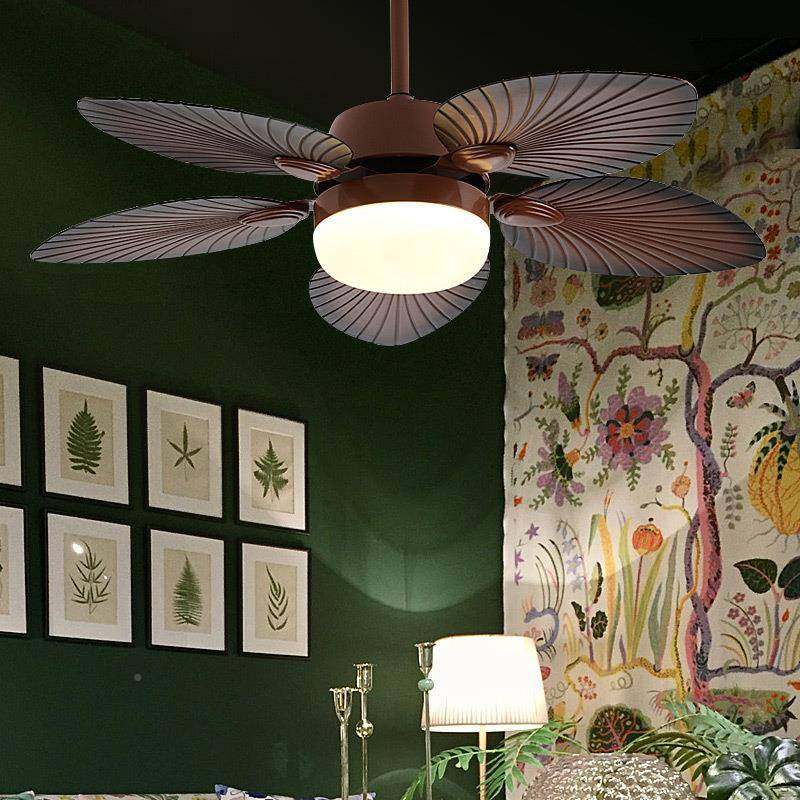 仿中古色芭蕉餐D厅风扇灯客厅706复古带风扇叶的LE吊灯式餐厅吊扇,淘宝优惠券,粉丝福利购,淘宝优惠卷