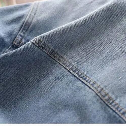 Fashion Boys Blue Denim Shirts Long Sleeved Turn Down Collar - 图3