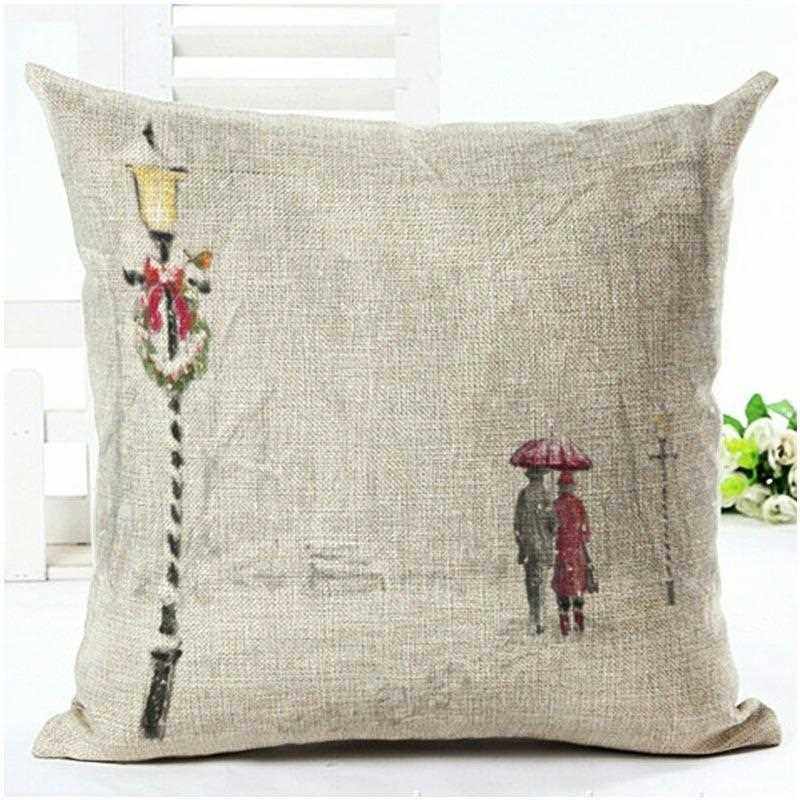 新款直销供应套 圣诞老人套靠垫套家居床头柜,淘宝优惠券,粉丝福利购,淘宝优惠卷