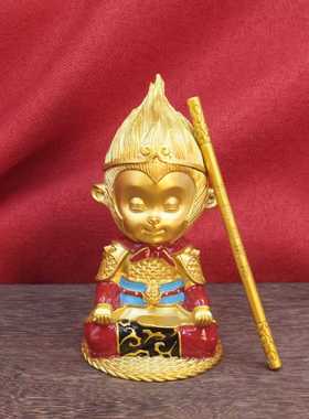 新款直销合金齐天大圣孙悟空斗战胜佛车载汽车中控台摆件书房办公