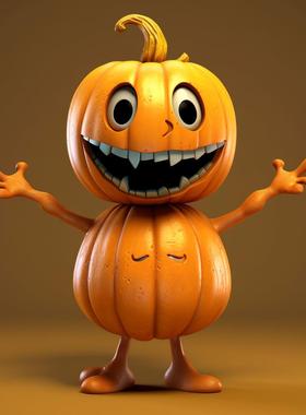 新款直销落地萌万圣节礼品南瓜人家居花园装饰雕像桌面摆件树脂工