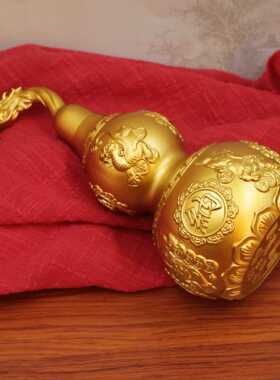 直销新款纳福铜葫芦摆件黄铜开口貔貅葫芦家居办公室装饰工艺礼品