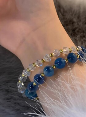 轻奢招财平安玛瑙水晶手链