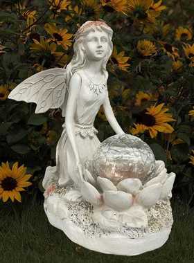 新款直销亚马逊热销花仙子树脂摆件 家居卧室书房装饰树脂工艺品