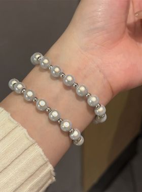 2026马年新款白色金属手链女款