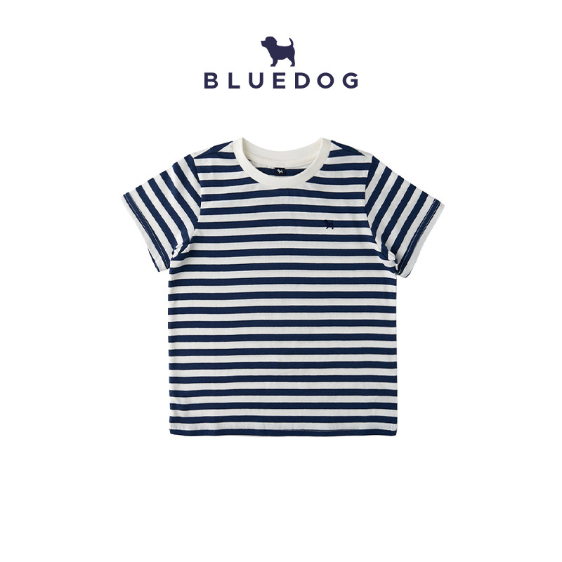 BLUEDOG 韩国蓝狗26SS夏季基础款短袖T恤两件套简约儿童上衣透气 套衣实拍商品图