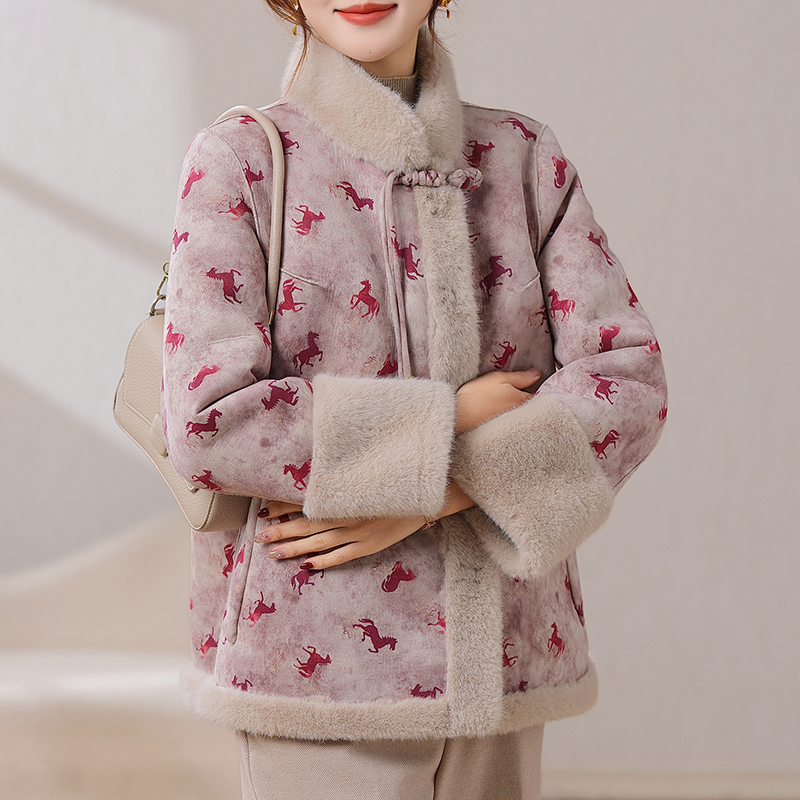 【付定！烈儿超值年货节】妍影新中式仿貂绒大衣双面穿外套,淘宝优惠券,粉丝福利购,淘宝优惠卷