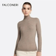 FALCONERI Suéter de cachemira de Año Nuevo ajustado con cuello alto y color original para mujer DML261Y
