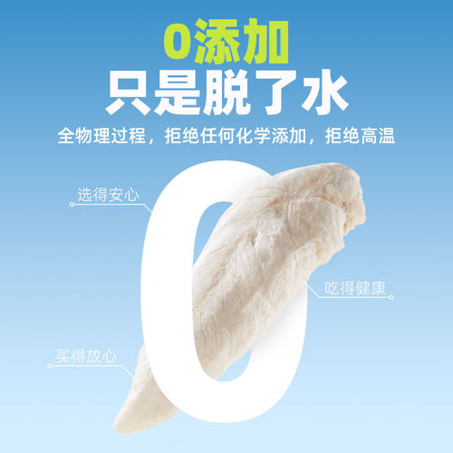 狗狗零食鸡胸肉纯鸡肉宠物冻干猫咪洁成幼猫增磨牙齿肥发腮鸡肉粒 - 图0