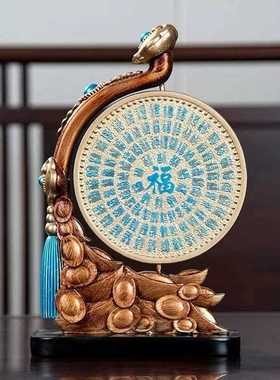 新款直销新中式招财百福如意摆件客厅玄关酒柜书房装饰品乔迁新居