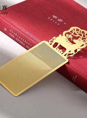 直销新款专业定做十字绣金属书签 动物刺绣镂空DIY书签 创意小鹿