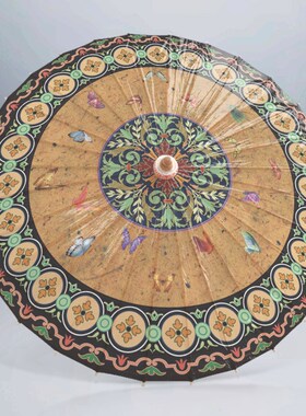 非遗纯手工桐油纸伞防雨防晒实用复古风汉服舞蹈道具拍照黄色韶华