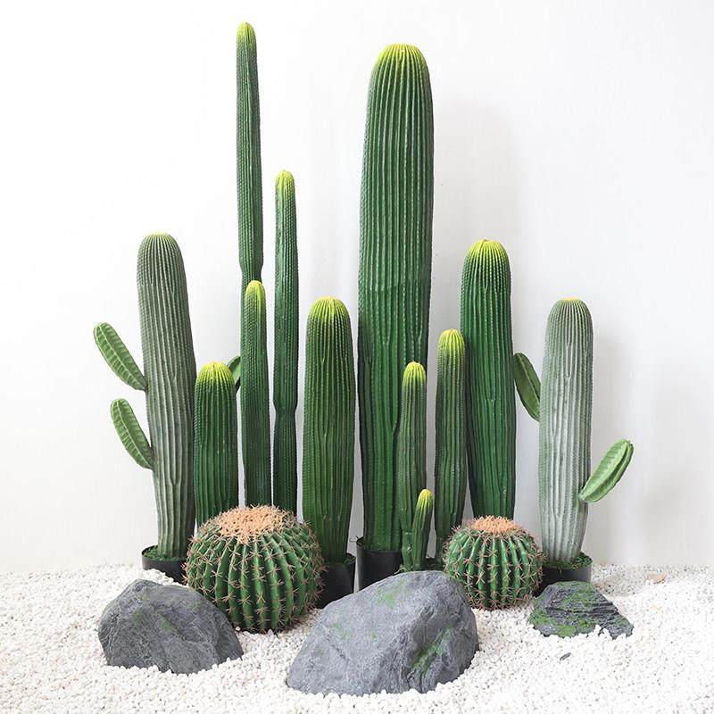 仿真仙人掌造景大型假量天尺仙人柱落地摆件网红ins风绿植物盆景,淘宝优惠券,粉丝福利购,淘宝优惠卷