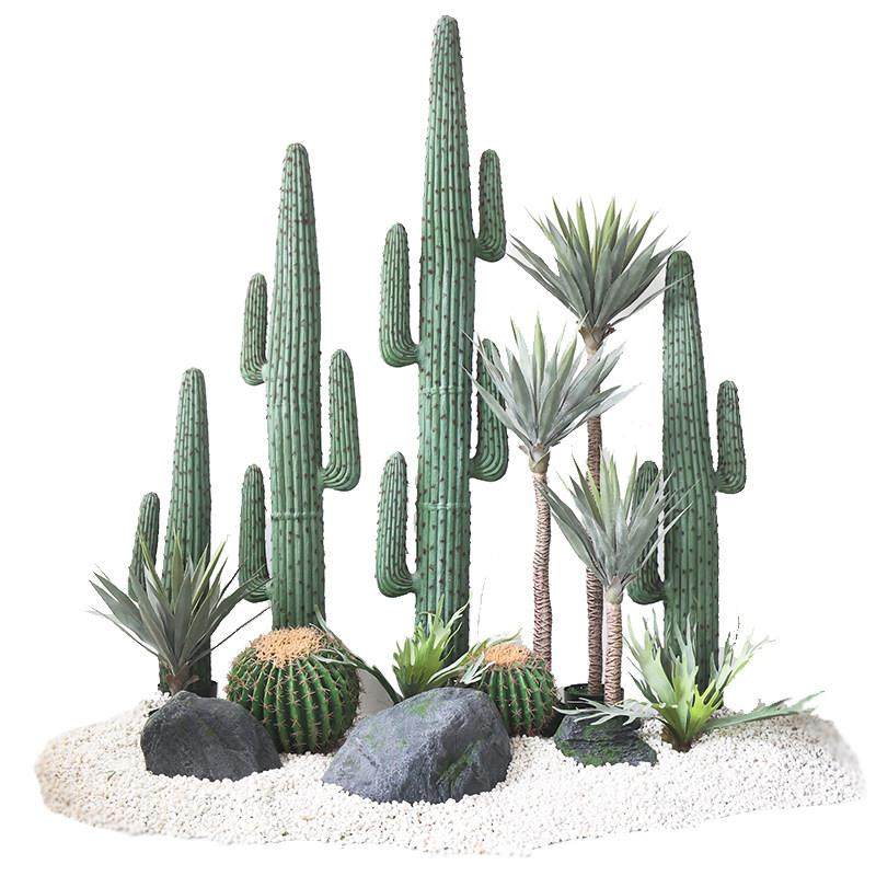 仿真仙人掌造景大型假量天尺仙人柱落地摆件网红ins风绿植物盆景,淘宝优惠券,粉丝福利购,淘宝优惠卷