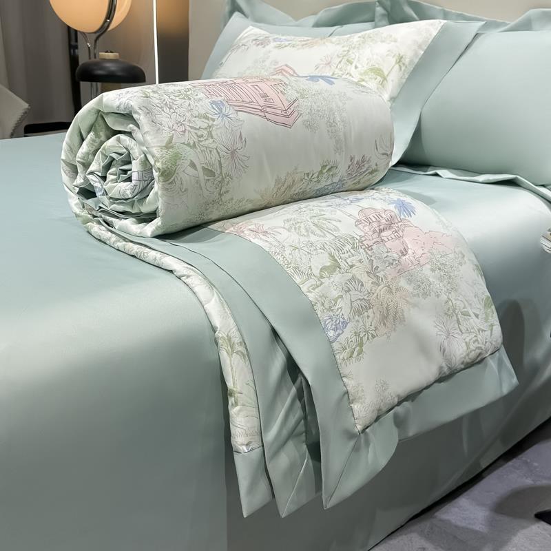 水晶家纺A类冰丝夏凉被空调被凉感天丝夏被可机洗单双人被子夏季 - 图2