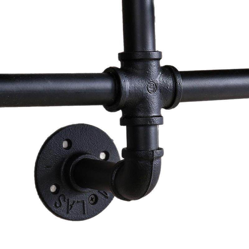 美式复古工业风实木铁艺水管书架客厅酒吧墙上一字隔板置物架,淘宝优惠券,粉丝福利购,淘宝优惠卷