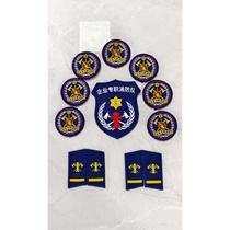 New customizable corporate firefighting collar badge round cloth chest armband full-time firefighting round badge chest patch Velcro collar badge