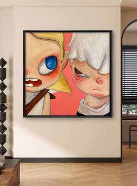 小野diy数字油画泡泡玛特Zisga手工装饰画丙烯涂色手绘填充画