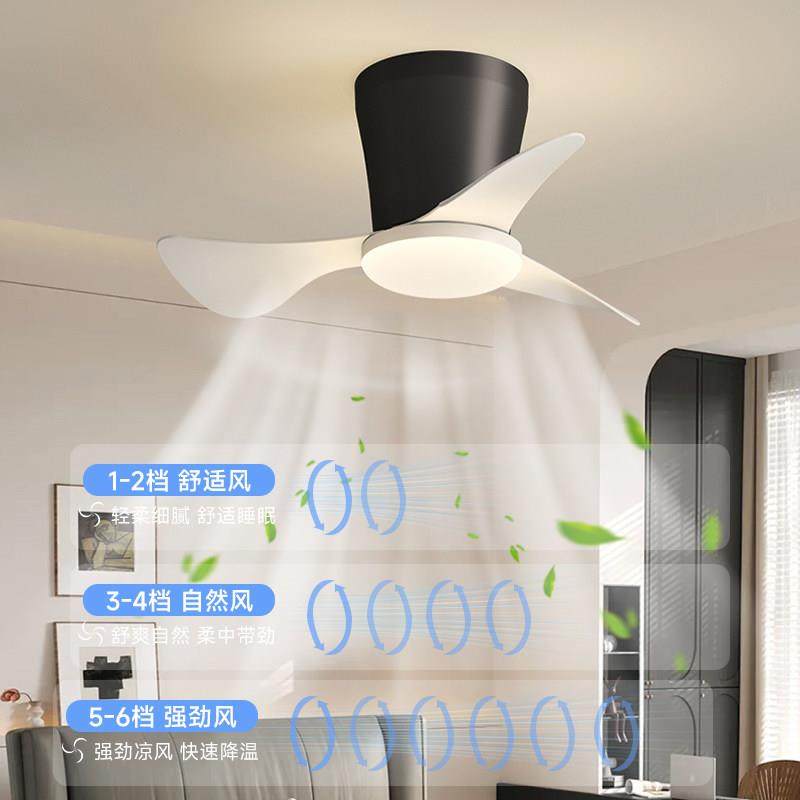 北欧简约吸顶吊扇灯2025新款迷你全光谱护眼家用一体变频吊扇灯具,淘宝优惠券,粉丝福利购,淘宝优惠卷