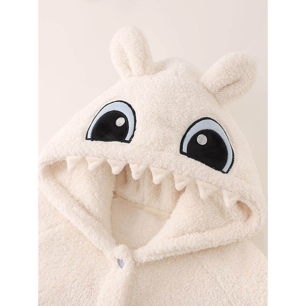 『无牙仔仔』情侣睡衣女款秋冬季保暖珊瑚绒加厚家居服连帽套装男,淘宝优惠券,粉丝福利购,淘宝优惠卷