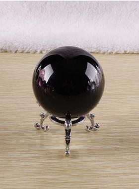 简约现代水晶玻璃球紫色红色黄色粉红蓝色湖蓝色办公室桌面微摆件