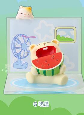 新款直销可爱萌宠呆呆熊的发呆日常创意装饰品桌面摆件节日小礼物