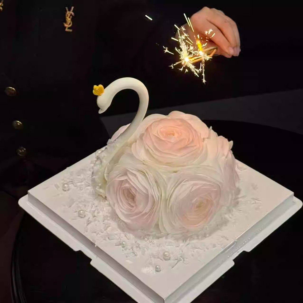 2026情人节女神巧克力天鹅蛋糕烘焙装饰蛋糕糯米纸花配件甜品简餐,淘宝优惠券,粉丝福利购,淘宝优惠卷