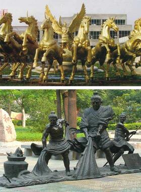 玻璃钢雕塑定制人物浮雕铜雕像卡通红军校园农耕民俗小品名人肖像