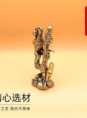 直销新款黑神话悟空摆件工艺品步步高升金属黄铜古风办公室开张招