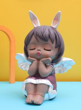 直销新款2022安妮宝贝昼夜天使卡通存钱罐大容量硬币收纳学生礼品