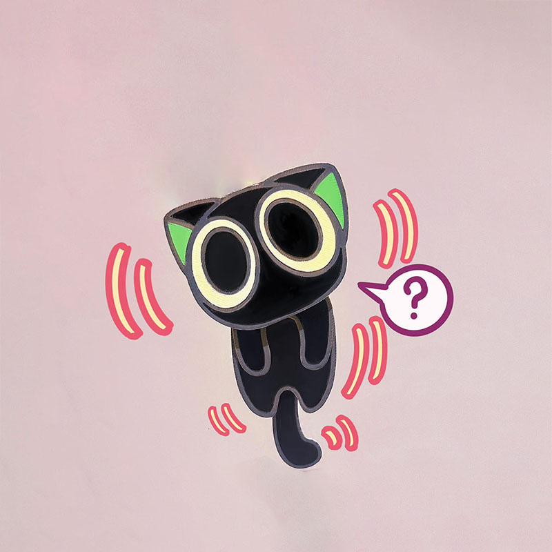 网红罗小黑钥匙扣挂件搞怪可爱表情包挂饰送情侣闺蜜礼物包包挂件 - 图3