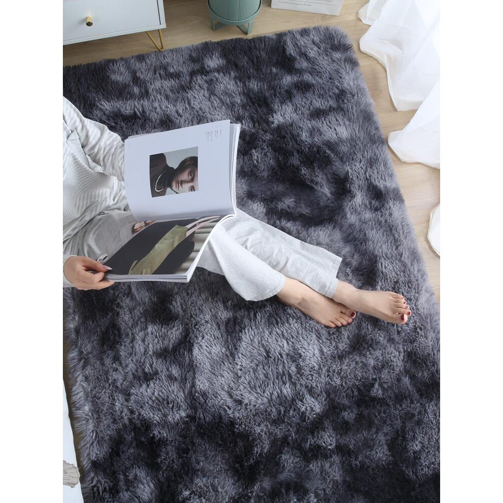 European light luxury bedroom carpet thickened bedside blanket rectangular winter plush floor mat living room sofa coffee table blanket
