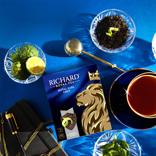 瑞查得Richard伯爵红茶100包经典红茶袋泡茶俄罗斯进口红茶盒装 - 图1